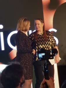 Gill Tucker receiving her Companion Accolade Gill Tucker receiving her Companion Accolade