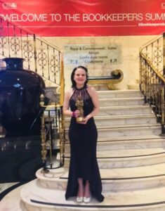 Vicki Longmore from Starbooks with her LUCA Vicki Longmore from Starbooks with her LUCA