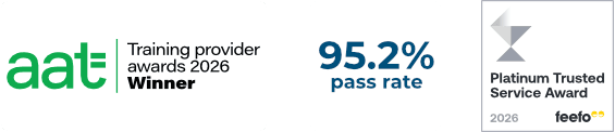 AAT award-winner 2026 and Feefo Platinum Provider. 95.2% Level 1 pass rate